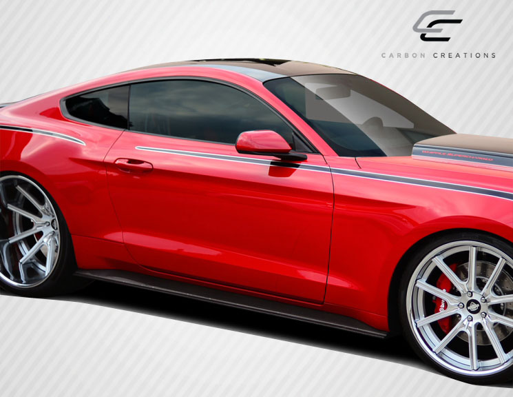 2015-2023 Ford Mustang Carbon Creations GT Concept Side Skirt Rocker Panels - 2 Piece