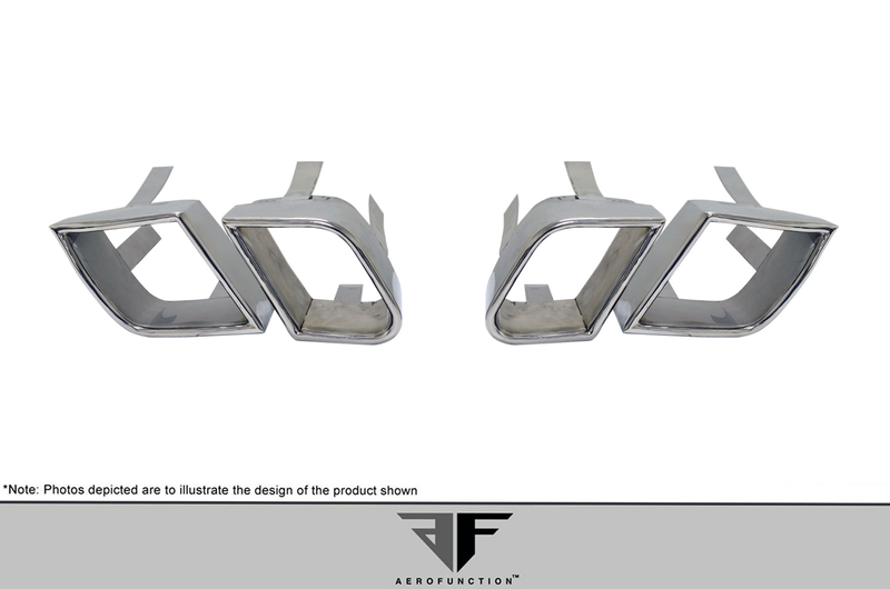 2011-2014 Porsche Cayenne AF-4 Exhaust Tips - 4 Piece (S)
