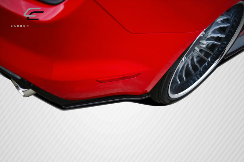 2015-2017 Ford Mustang Carbon Creations GT Concept Rear Add Ons Spat Extensions - 2 Piece (S)