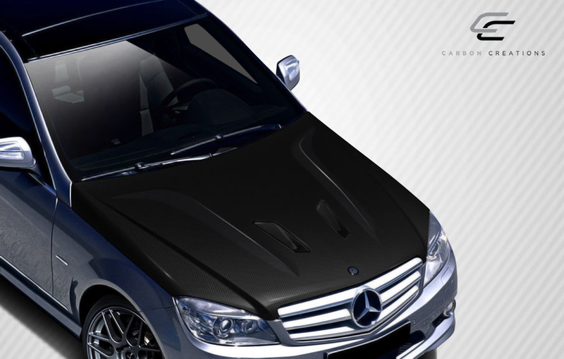 2008-2011 Mercedes C Class W204 Carbon Creations Black Series Look Hood - 1 Piece