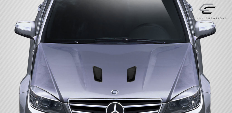 2008-2011 Mercedes C Class W204 Carbon Creations Black Series Look Hood - 1 Piece