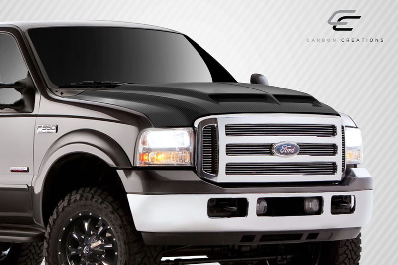 1999-2007 Ford Super Duty F250 F350 F450 F550 / 2000-2005 Ford Excursion Carbon Creations Capot CVX - 1 pièce