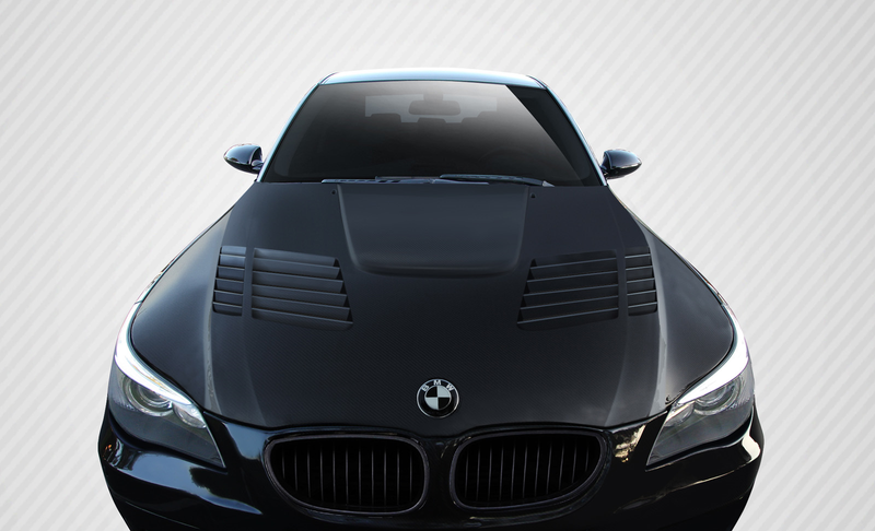 2004-2010 BMW 5 Series E60 4DR GTR Look Hood - 1 Piece