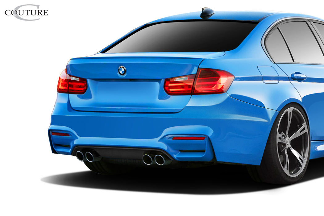 2012-2018 BMW Série 3 F30 Couture Pare-chocs arrière en uréthane M3 Look (nécessite diffuseur et passage à l'échappement M3 M4 Look) - 1 pièce