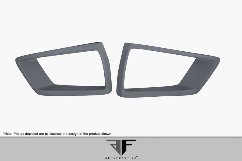 2014-2018 BMW X5 F15 AF-1 Prise d'air de pare-chocs avant large (GFK) - 2 pièces (S)