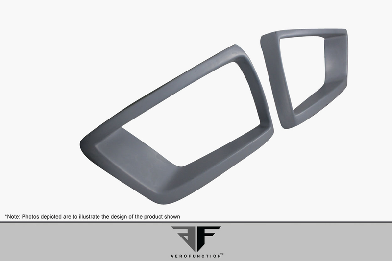 2014-2018 BMW X5 F15 AF-1 Prise d'air de pare-chocs avant large (GFK) - 2 pièces (S)