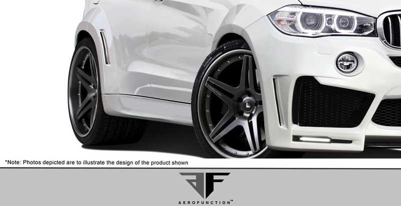 Jupes latérales larges en uréthane AF-1 pour BMW X5 F15 2014-2018 (PUR-RIM) - 2 pièces (S)