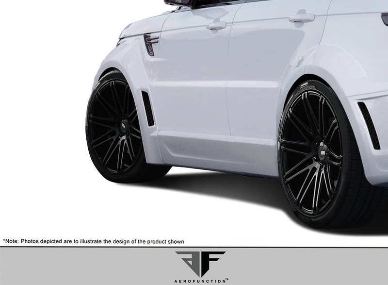 2014-2015 Land Rover Range Rover Sport Uréthane AF-2 Capuchons de porte avant à corps large (PUR-RIM) - 2 pièces (S)
