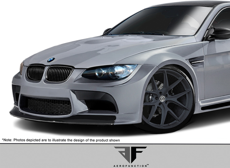 2008-2013 BMW M3 E92 2DR Coupé AF-5 Becquet avant à corps large (GFK) - 1 pièce