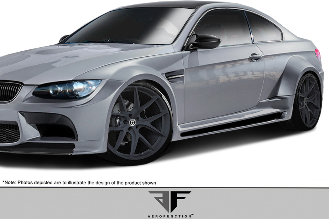 2008-2013 BMW M3 E92 2DR Coupe AF-5 Wide Body Side Skirts ( GFK ) - 2 Piece
