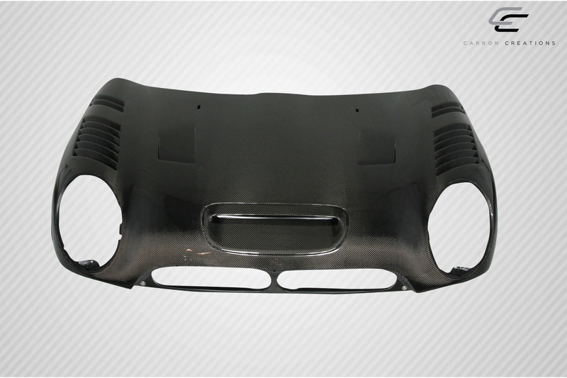 2002-2006 Mini Cooper / Cooper S R50 R53 2005-2008 Cooper convertible R52 Carbon Creations DriTech Racer Hood - 1 Piece
