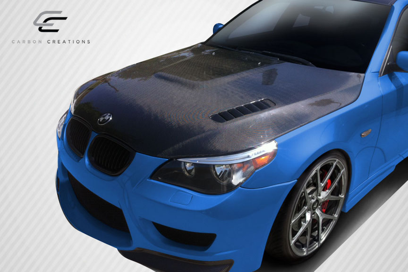 Carbon Creations 2004-2010 BMW 5 Series E60 DriTech AF1 Hood - 1 Piece