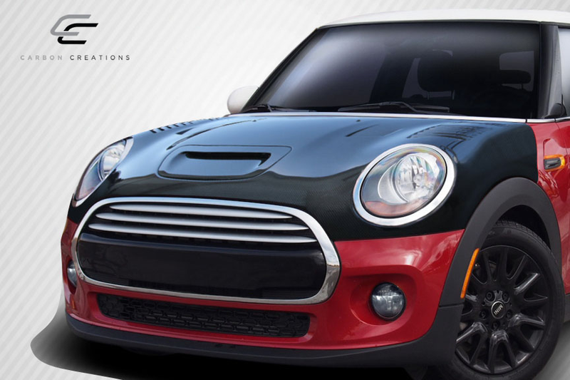 2014-2024 Mini Cooper S F55 F56 F57 Carbon Creations DriTech Racer Hood - 1 Piece
