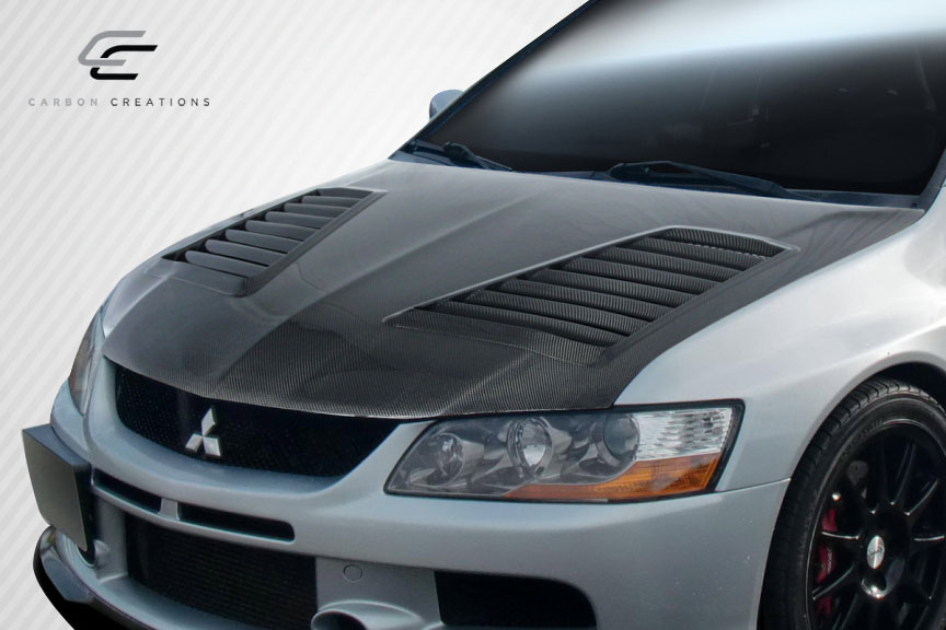 2003-2006 Mitsubishi Lancer Evolution 8 9 Carbon Creations DriTech Track Hood - 1 Piece (S)