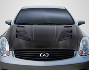 2003-2007 Infiniti G Coupe G35 Carbon Creations DriTech AM-S Hood - 1 Piece