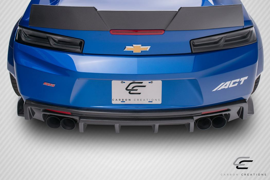 2016-2018 Chevrolet Camaro Carbon Creations Grid Rear Diffuser - 1 Piece