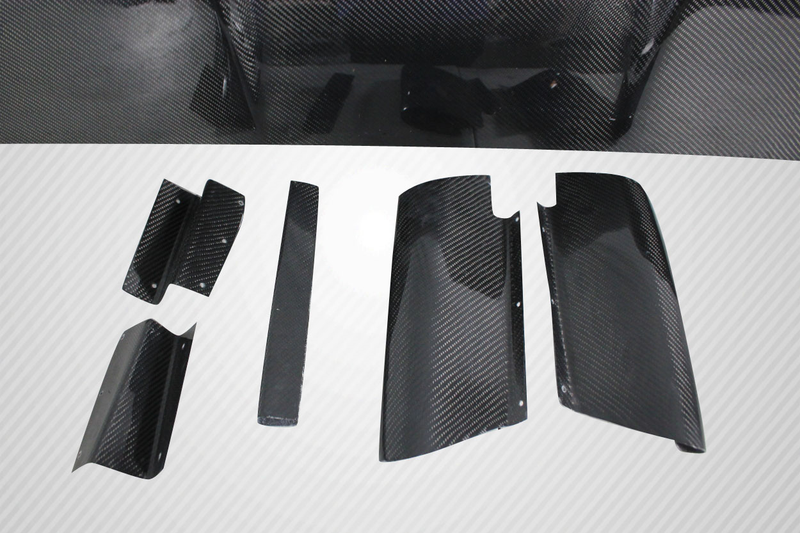 2003-2008 Nissan 350Z Z33 / Infiniti G35 Coupe Carbon Creations TS-1 Diffuseur - 6 pièces
