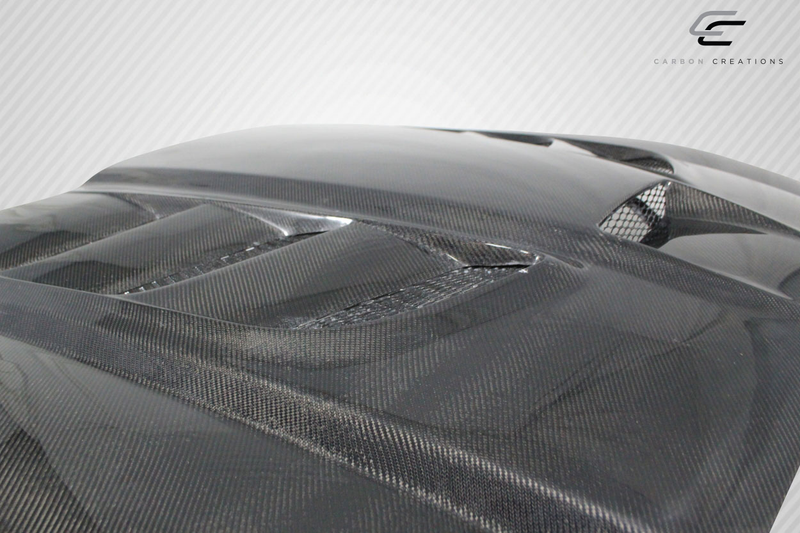 2011-2014 Dodge Charger Carbon Creations DriTech Viper Look Hood - 1 Piece