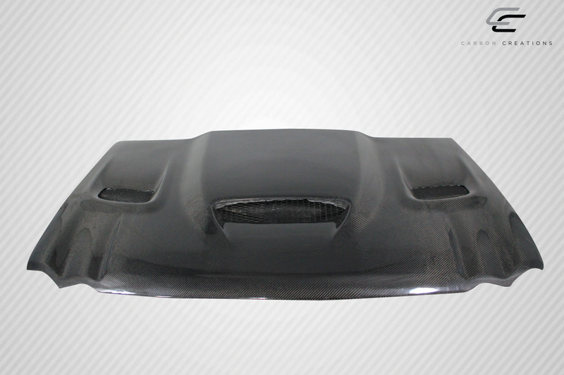 2005-2010 Jeep Grand Cherokee Carbon Creations DriTech Hellcat look Hood - 1 Piece