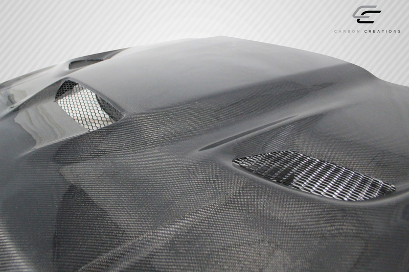 2005-2010 Jeep Grand Cherokee Carbon Creations DriTech Hellcat look Hood - 1 Piece