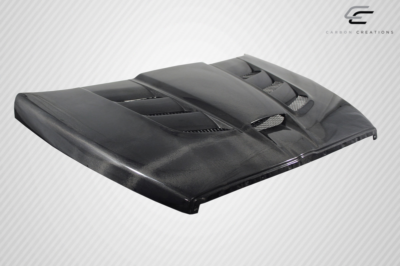 1994-2001 Dodge Ram Carbon Creations DriTech Viper Look Hood - 1 Piece