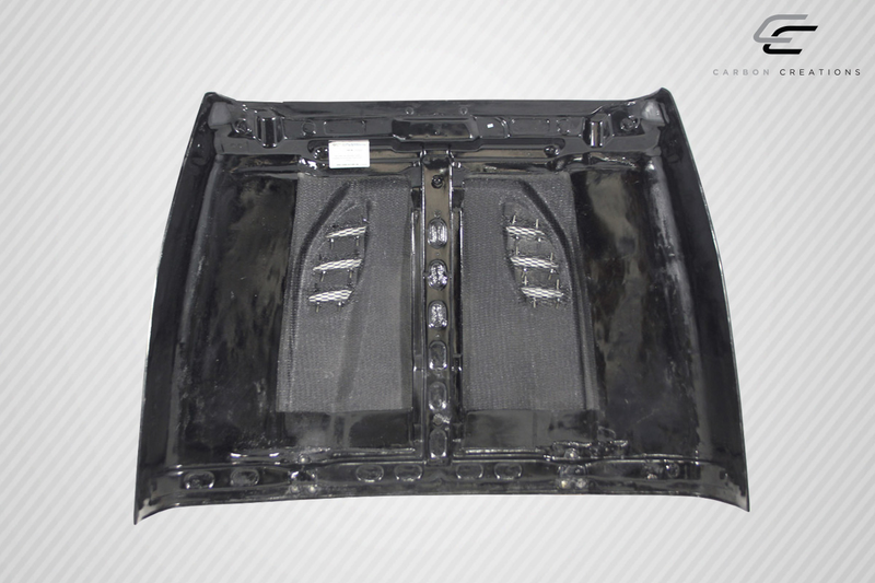 1997-2006 Jeep Wrangler Carbon Creations DriTech Power Dome Hood - 1 Piece