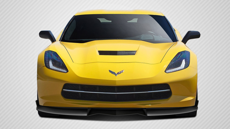 2014-2019 Chevrolet Corvette C7 Carbon Creations DriTech GT Concept Front Lip Under Air Dam Spoiler - 1 Piece