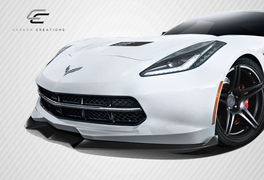 2014-2019 Chevrolet Corvette C7 Carbon Creations DriTech GT Concept Front Lip Under Air Dam Spoiler - 1 Piece