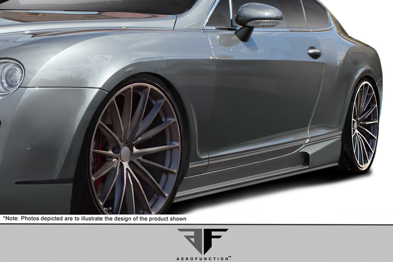 2003-2010 Bentley Continental GT GTC AF-2 Side Skirts ( GFK ) - 2 Piece