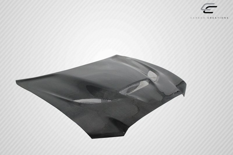 2011-2014 Dodge Charger Carbon Creations DriTech Hellcat Look Hood - 1 Piece