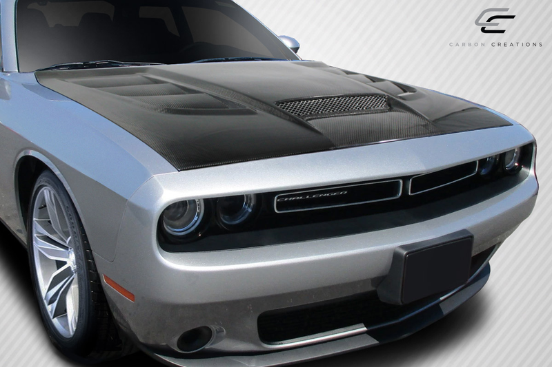 2008-2023 Dodge Challenger Carbon Creations Viper Look Hood - 1 Piece
