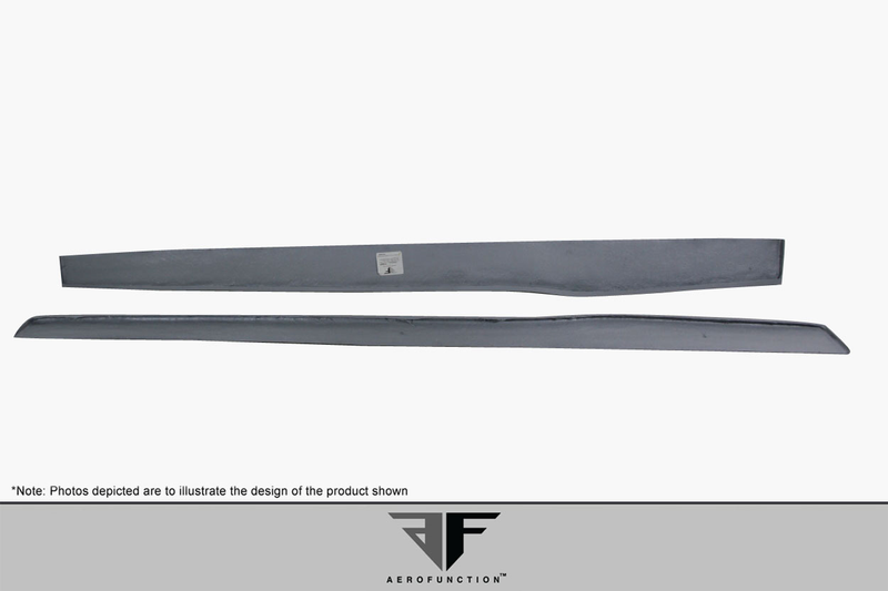 2014-2020 BMW Série 4 F32 AF-1 Séparateurs latéraux à corps large (GFK) - 2 pièces (Doit être utilisé avec les jupes latérales Couture M Sport Look) (S)