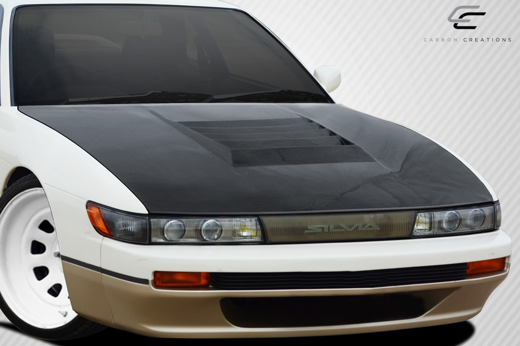 1989-1994 Capot Nissan Silvia S13 Carbon Creations D-1 - 1 pièce