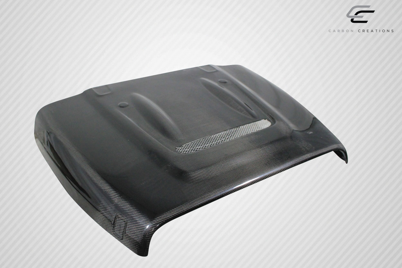 1997-2006 Jeep Wrangler Carbon Creations Heat Reduction Hood (fits all models without highline fenders) - 1 Piece