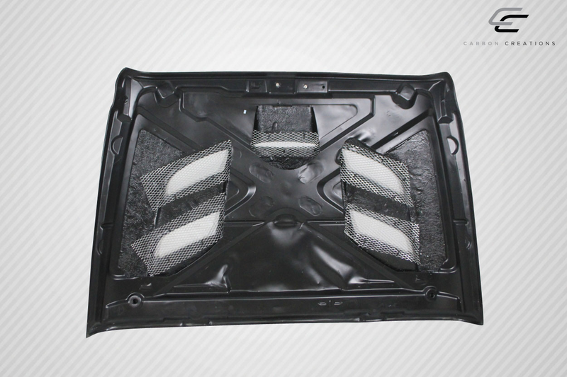 2007-2018 Jeep Wrangler Carbon Creations Viper Look Hood - 1 Piece