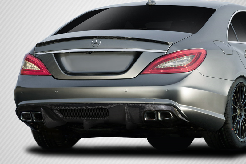 2012-2018 Mercedes W218 CLS63 Carbon AF-1 Diffuseur arrière (CFP) - 1 pièce