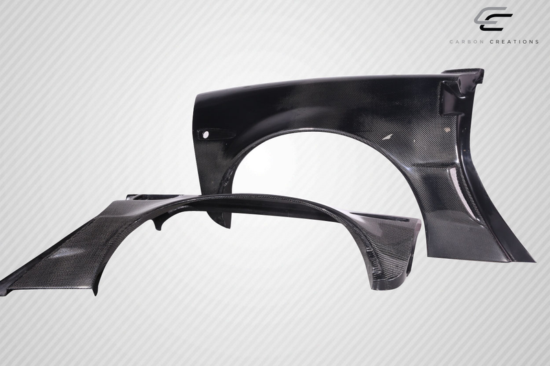 2005-2013 Chevrolet Corvette C6 Carbon Creations ZR1 Look Rear Fenders - 2 Piece