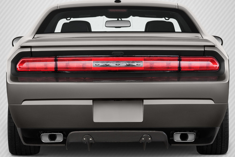 2008-2014 Dodge Challenger Carbon Creations Circuit Rear Diffuser - 3 Piece