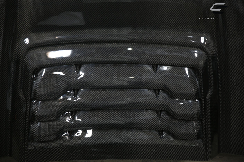 1999-2007 Ford Super Duty / 2000-2005 Ford Excursion Carbon Creations Raptor Look Hood - 1 Piece