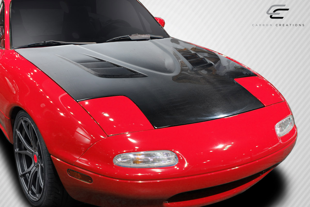 1990-1997 Mazda Miata Carbon Creations DriTech Venom Hood - 1 Piece