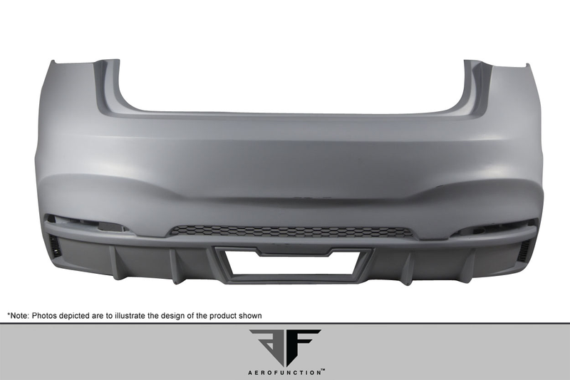 2015-2019 BMW X6 F16 / X6M F86 AF-1 Rear Bumper ( GFK ) - 1 Piece (S)