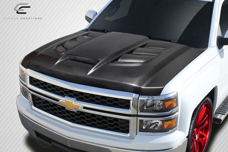 2014-2015 Capot Chevrolet Silverado Carbon Creations Viper Look - 1 pièce