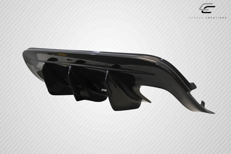 2008-2014 BMW X6M E71 E72 Carbon Creations DriTech AK-M Rear Diffuser - 1 Piece