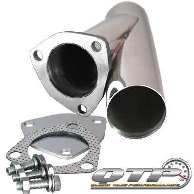 QTP 2.50" STAINLESS STEEL EXHAUST CUTOUT Y-PIPE