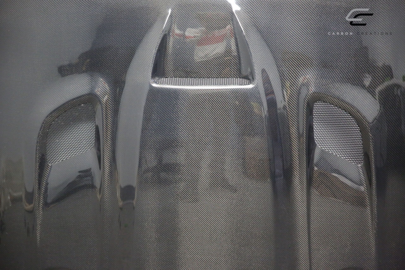 2018-2025 Jeep Wrangler JL Gladiator JT Carbon Creations Hellcat Look Hood - 1 piece