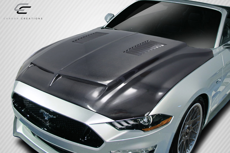 2018-2023 Ford Mustang Carbon Creations GT500 Hood - 1 Piece