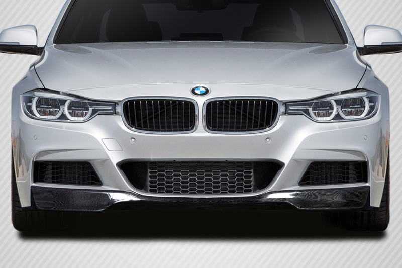 2012-2018 BMW 3 Series F30 M Sport Carbon AF-1 Front Add On Lip Under Spoiler ( CFP ) - 1 Piece