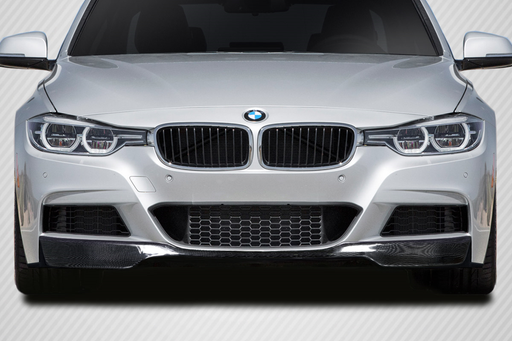 2012-2018 BMW 3 Series F30 M Sport Carbon AF-1 Front Add On Lip Under Spoiler ( CFP ) - 1 Piece