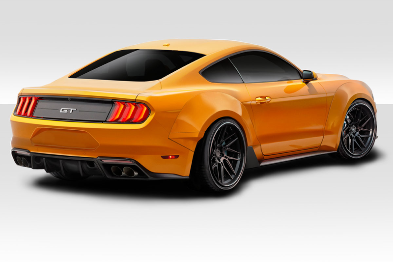 2018-2020 Ford Mustang Couture Grid Wide Body Kit - 8 pièces - Comprend des évasements d'ailes avant Couture Grid (114998) des évasements d'ailes arrière Couture Grid (114999)