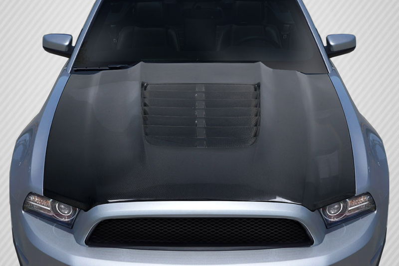2013-2014 Ford Mustang / 2010-2014 Mustang GT500 Carbon Creations GT500 V2 Hood - 1 Piece